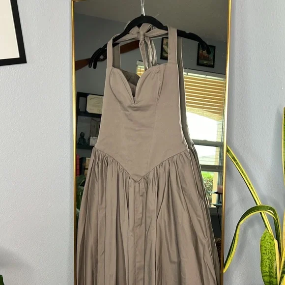 House of CB ‘Coquette' Smoke Halter Midi Dress NWOT - Picture 9 of 11